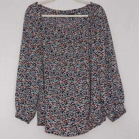 Women's Ann Taylor Lightweight Floral Print Long Sleeve Size Large - Picture 1 of 10